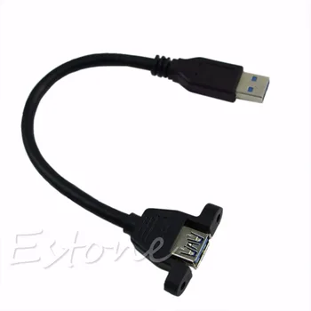 

USB 3.0 Extension Male to Female Molded Panel Mount Extention Port Cable - New hot