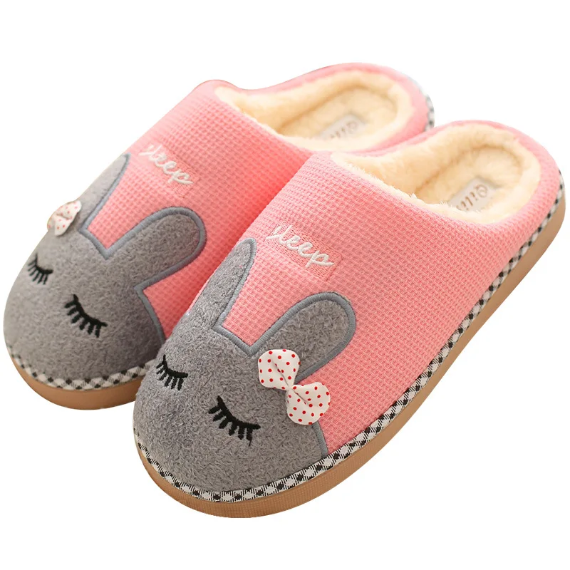 Christmas Warm Shoes Woman Winter Home Slippers Women Flip Flops Indoor Fur Slides Anti-skid House Floor Mules Pantufa | Обувь