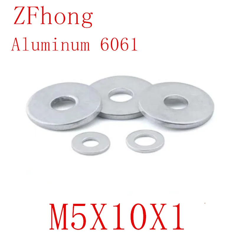 

1000PCS DIN125 M5*10*1 5mm Aluminum 6061 Flat Washer Sheet Metal Collar