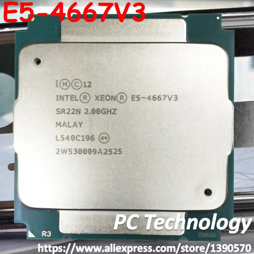 Оригинальный процессор Intel Xeon OEM E5 4667v3 2 00 ГГц 40 Мб 16 ядер 135 Вт 4667V3 V3 бесплатная