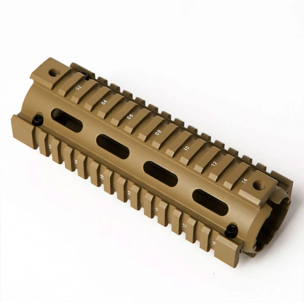 6,7 дюймов AR15 M4 Carbine Handguard страйкбол AR-15 RIS drop-in Quad Rail Mount Tactical Free Float Picatinny Handguard