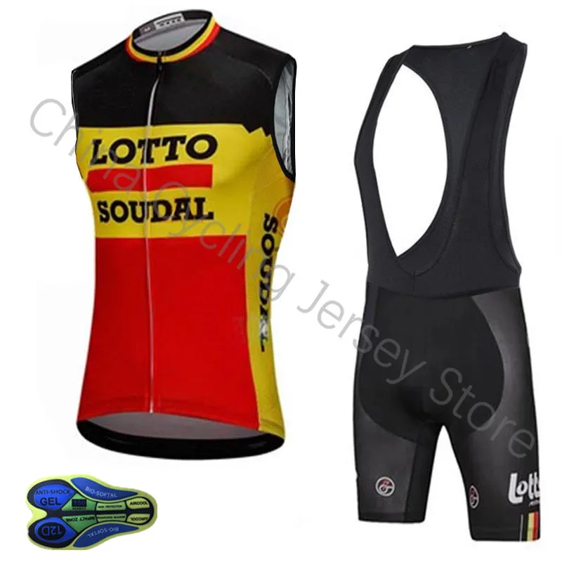 

LOTTO Mountain Pro team sleeveless cycling jersey Breathable summer Racing Bicycle cycling clothing Maillot Ropa Ciclismo D18