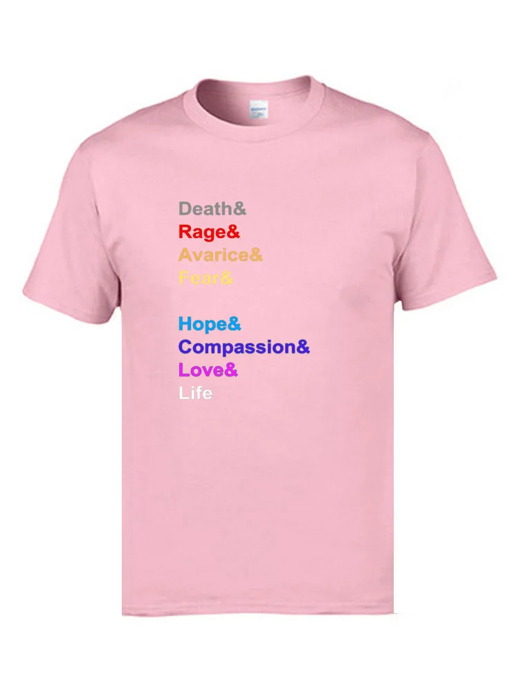 100% Cotton Man Short Sleeve Power Rings 14661 T Shirt Custom Tops & Tees Funny Gift Crew Neck T Shirt Wholesale Power Rings  14661 pink