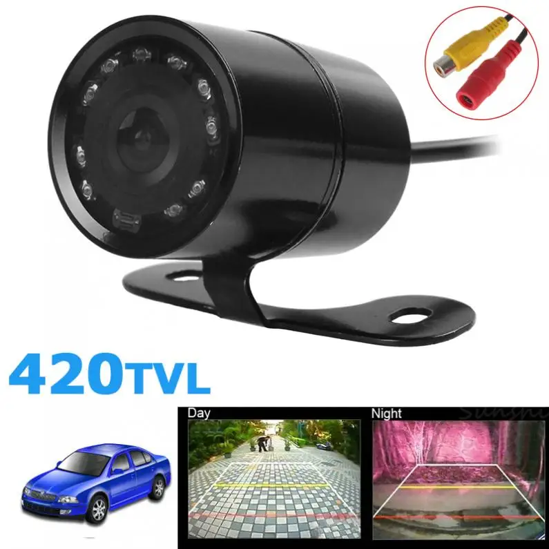 

Universal PC1030 420TVL Night Vision Car Front View Camera 120 Degree Wide Angle Waterproof Auto Reversing Parking