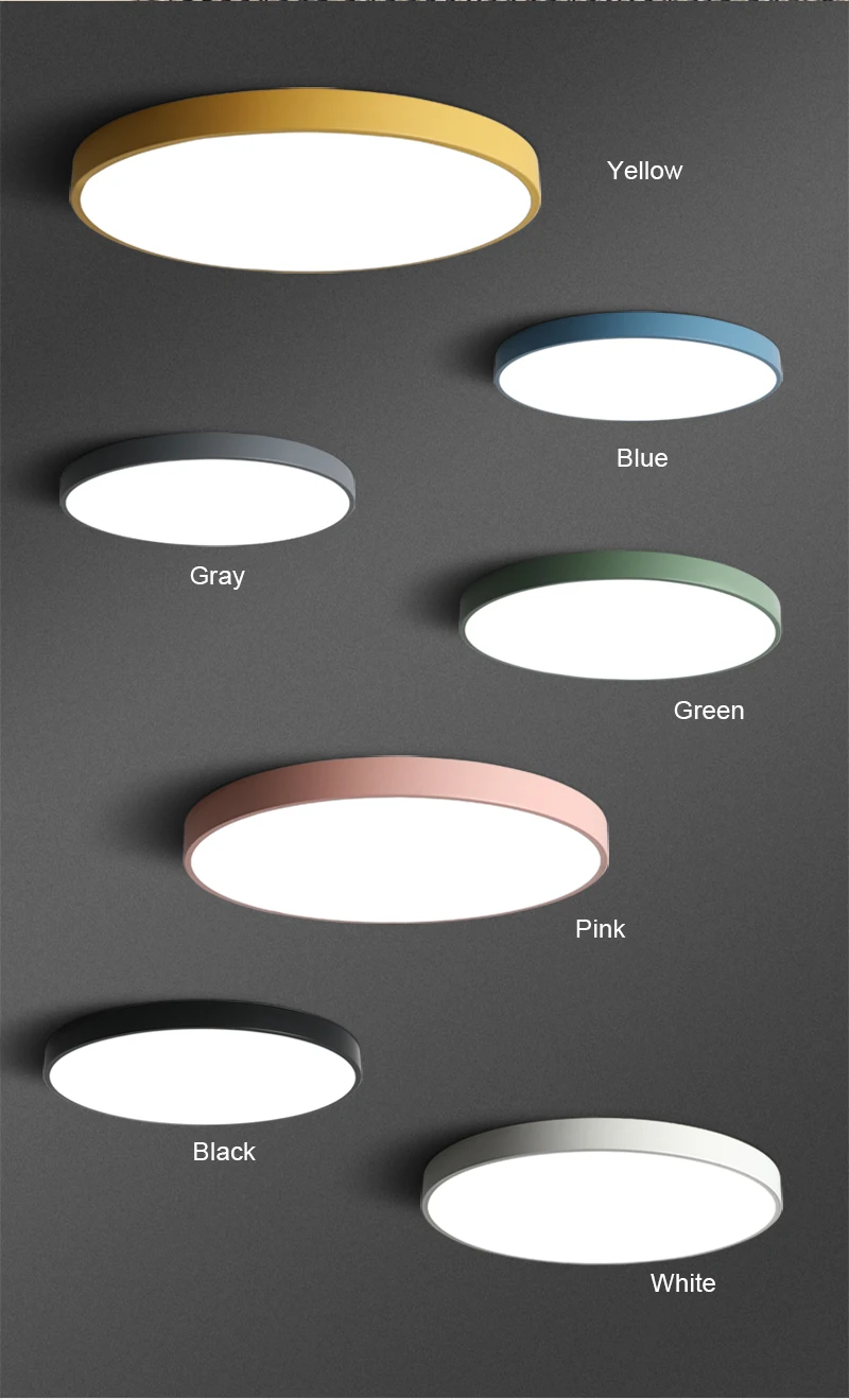 Простой Круглый ультра-тонкий светодиодный потолочный светильник s акриловый светильник для гостиной с регулируемой яркостью светодиодный потолочный светильник для спальни светодиодный потолочный светильник