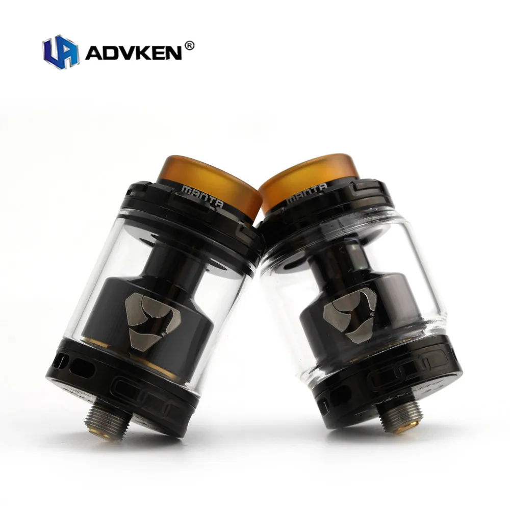 

Electronic Cigarette Atomizer Original Advken Manta RTA Dual Coil Vape Tank 3.5ml 5ml Top Filling 810 PEI Drip Tip