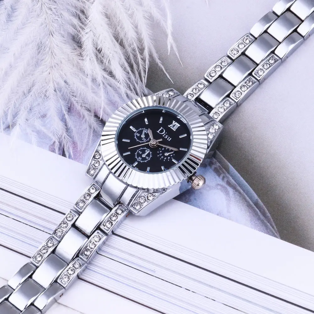 Reloj mujer, новинка, популярные модные часы для женщин, роскошный бренд, браслет из нержавеющей стали, часы для девушек, кварцевые часы