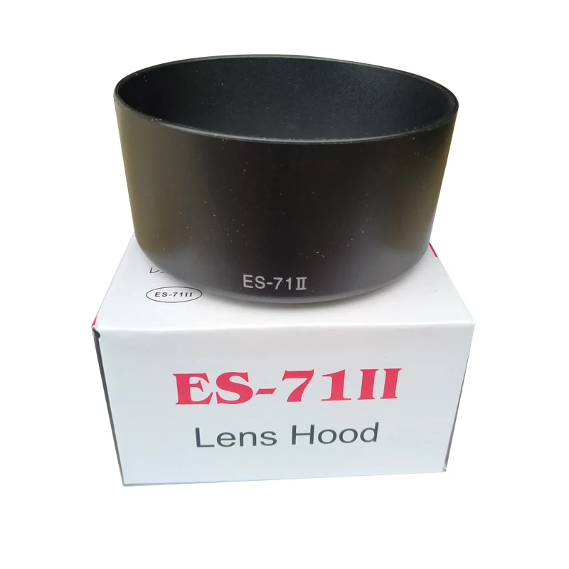 1 шт. es-71II бленда с упаковочной коробкой 58 мм для canon 550d 650d 70d 60d 1100d 5d ii iii 6d 7d ef 50 f/1 4 usm