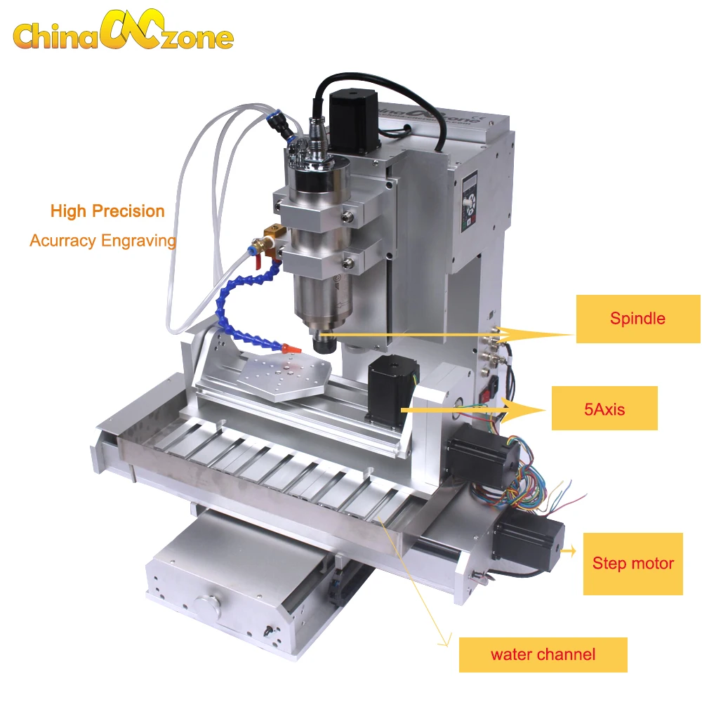 Hy 5 axis 2200w spindle 5 axis 3040 cnc engraving drilling milling machine router deals