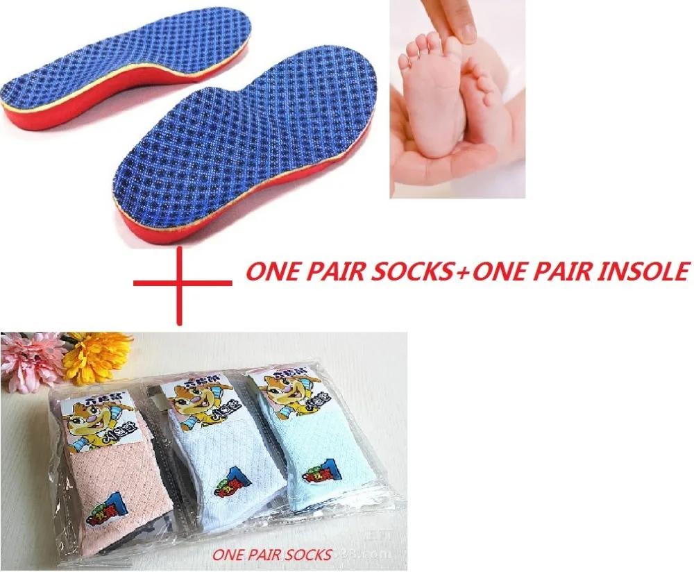 one pair Kids children flat foot orthotic insoles arch support pad
