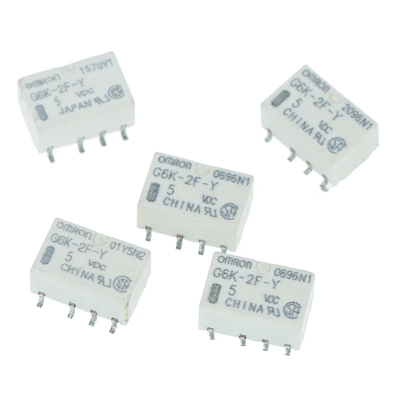 Relè di segnale 1PCS SMD G6K-2F-Y-5VDC 5V 8PIN per relè Omron Relè di segnale 1PCS SMD G6K-2F-Y-5VDC 5V 8PIN per relè Omron