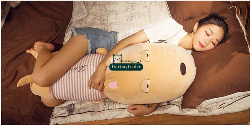 Dorimytrader cuddly cartoon dog plush toy stuffed soft animals dogs pillow anime doll present for kids and adult 37inch 95cm DY61772 (14)