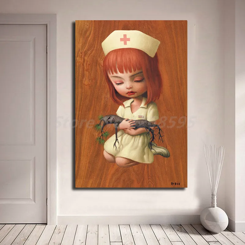 

Mark Ryden Tree Show Nurse Sue HD Canvas Posters Prints Wall Art Painting Decorative Picture For Modern Home Decoration Artwork