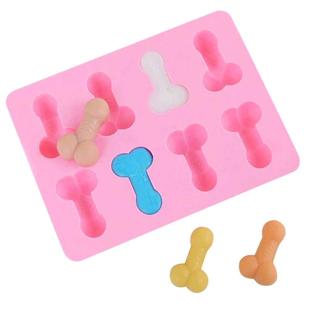 

creative Sexy Penis Cake Mold Dick Ice Cube Tray 3d Silicone Mold Soap Candle Moulds Sugar Craft Chocolate baking kitchen tools