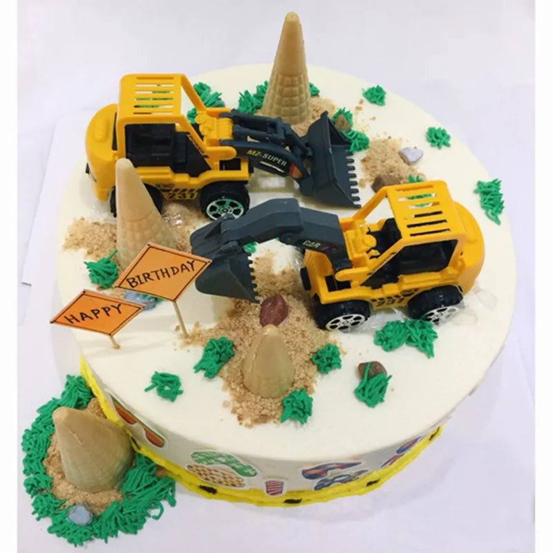 Cake Toppers Dump Truck Cake Topper Toy Birthday Party Supplies