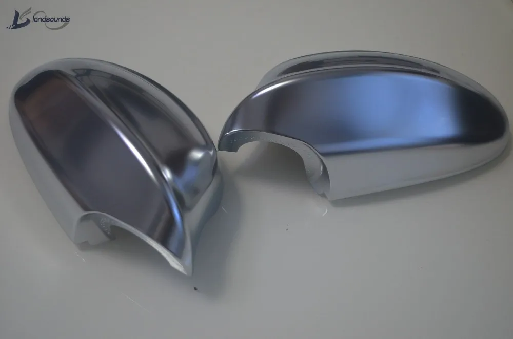 Landsounds Chrome Matte Rear View Mirror Cover Side Mirror Case for BMW