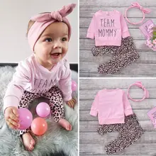 Pudcoco/Одежда для девочек США, футболка с длинными рукавами для новорожденных девочек топ и штаны комплект одежды из 3 предметов