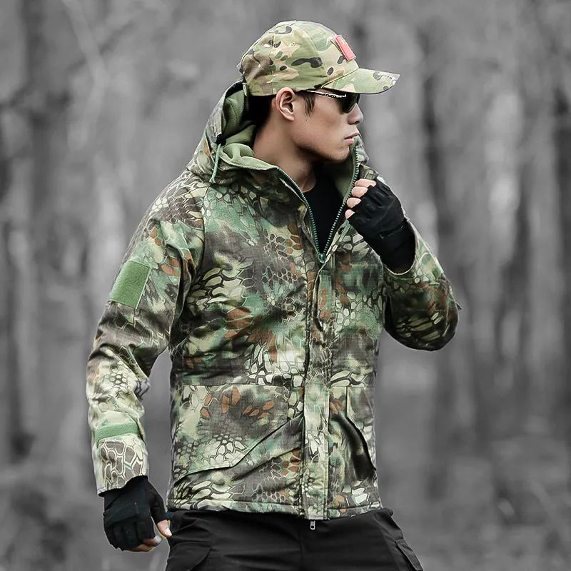 Herren Camouflage 40Off Jacken Bomber Männer Military Python Jacke winter Wasserdichte G8 Oberbekleidung 08 Us40 Windschutz Militar Warme hdtrsQCxB