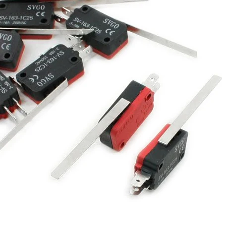 

Promotion! 10 x Micro Limit Switch Long Straight Hinge Arm SPDT Snap Action LOT