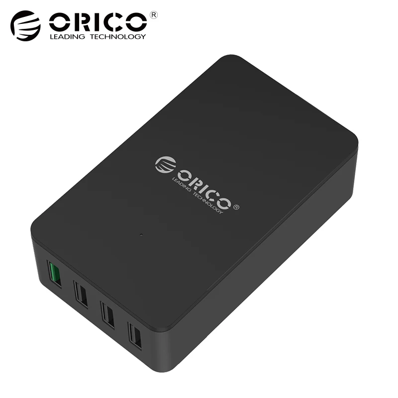 

ORICO QSE-4U 4 Ports QC2.0 for Qualcomm Certified Quick Charge 2.0 Rapid USB Wall Charger - Black