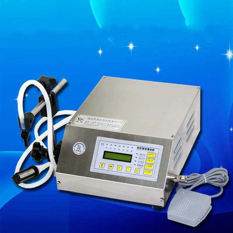

5-3500ml Accuracy Digital Liquid Filling Machine LCD Display Perfume Drink Water Milk Filling Machine bottle vial filler