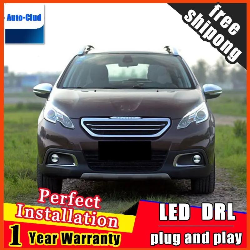 Car styling LED fog light for Peugeot 308 2012 2016 LED Fog lamp with