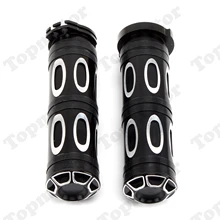 Черный Заготовка Алюминий кроя на руль мотоцикла или штыри для Harley Sportster XL883 XL1200 Touring Fatboy неопределенных