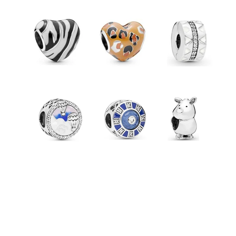 

Fit Pandora Charms Bracelets DIY Beads 100% 925 Sterling Silver Charm for Jewelry Making 2019 Summer New Fine Bead Jewelry