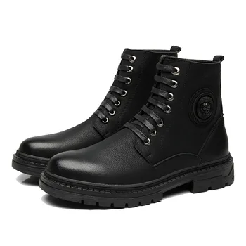 

Men Booties Winter Leather Pop Sell Fashion Brand Designer Male Boots #MXZ8218166
