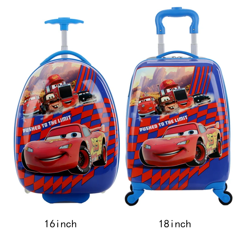 

Children's Suitcase Child Trolley case Luggage kids Schoolbags 18" travel Suitcase Wheels 3D Cartoon Travel case kid's Toys box