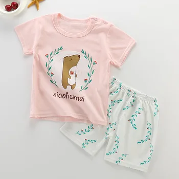 

hot sale new summer children's clothes sets cartoon body suit hot sale cotton kids clothes set quality boys clothes set