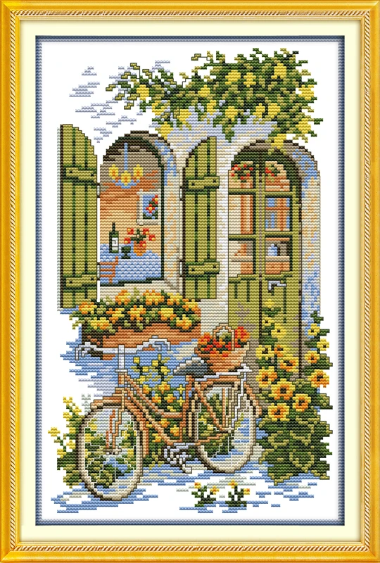 Набор для вышивки крестиком с ароматом дом lanscape garden 14ct 11ct холстом вышивка ручной