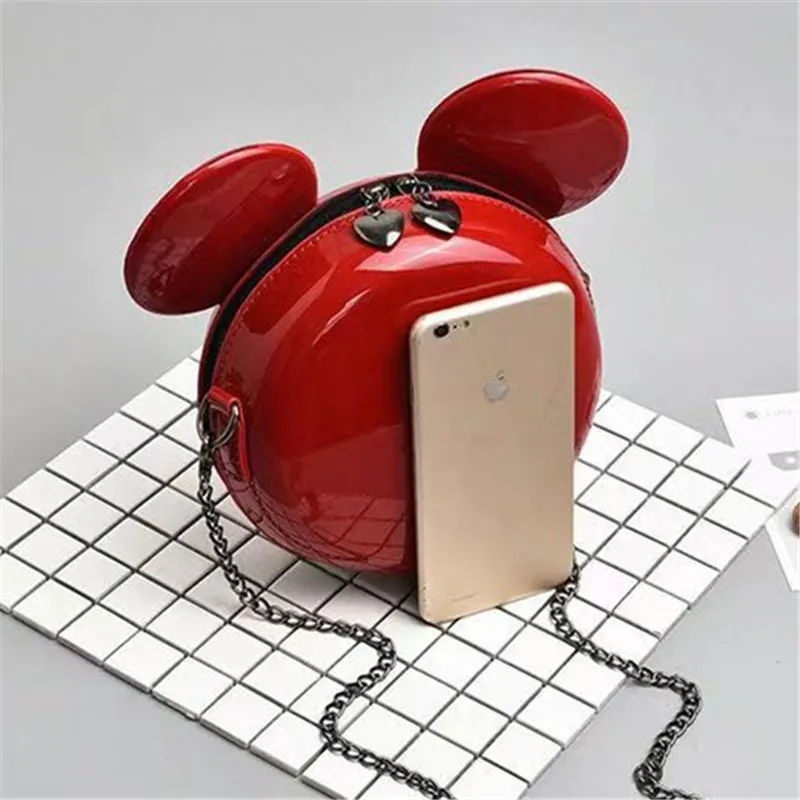 Hot New Fashion Design Women Mickey Shaped Bag Cute Funny Women Evening Bag Clutch Purse Chain Shoulder Bag for Birthday Gift Hot New Fashion Design Women Mickey Shaped Bag Cute Funny Women Evening Bag Clutch Purse Chain Shoulder Bag for Birthday Gift