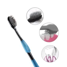 1 шт. Горячая ультра мягкая зубная щетка бамбуковый уголь нано щетка уход за полостью рта нано-антибактериальная зубная щетка чистка зубов Гигиена полости рта
