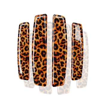 

4 PCS Wild leopard print 3D Car Door Guards Sexy Anti-collision Strips Scratch Protector Car Styling Accessories 3 Colors