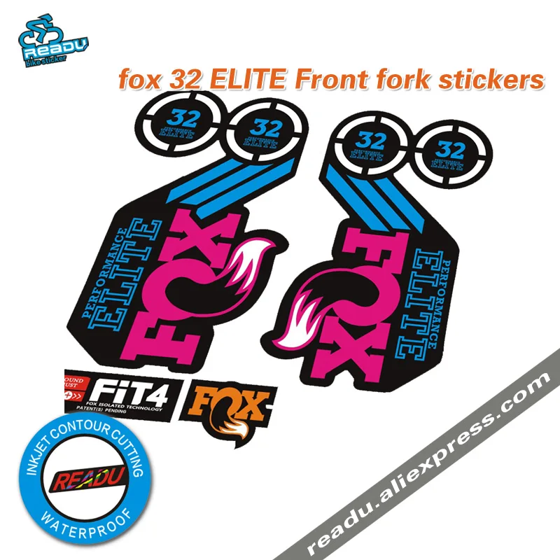 

fox factory 32 ELITE front fork stickers New Stickers Bike Carbon Frame Fork Sticker Suitable for MTB fork fox 32 decals