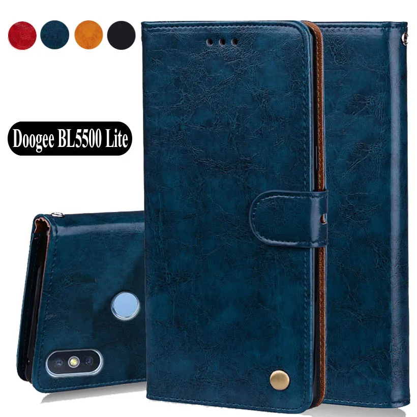 

Luxury PU Leather Slip-resistant Flip Wallet Case For Doogee BL5500 Lite Book Case 6.1" Cover Case Bag W02