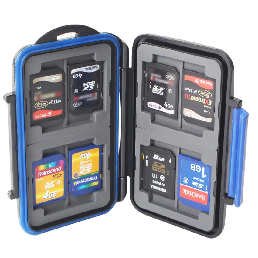 

TOFOCO 12 Slots Memory Card Case Waterproof Slim For SD Card Holder Box MC-SD Stores Protector For SD Card Storage Case Holder