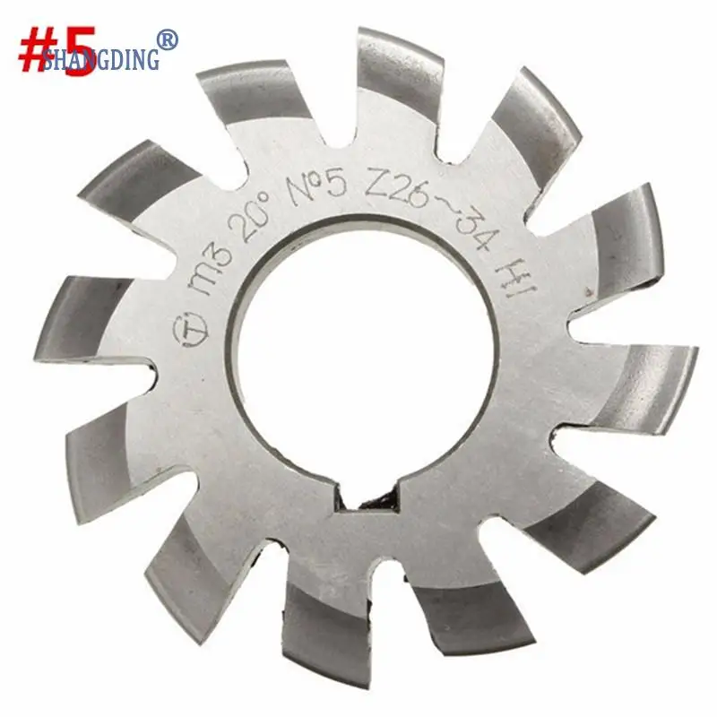 Diameter 22mm M3 20 Degree 5 Involute Gear Cutters HSS High Speed