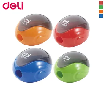 

deli 0580 mini cartoon pencil sharpener networking feature standard pencil sharpener