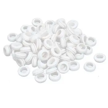 

Rubber Ring Sealing Grommet Electrical Wiring Gasket White 8mm Inner Dia 100pcs