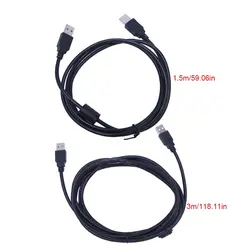 1,5 м/3 м Extender USB Riser USB 2,0 Тип мужчин и женщин кабель M-M удлинитель с магнитным кольцом