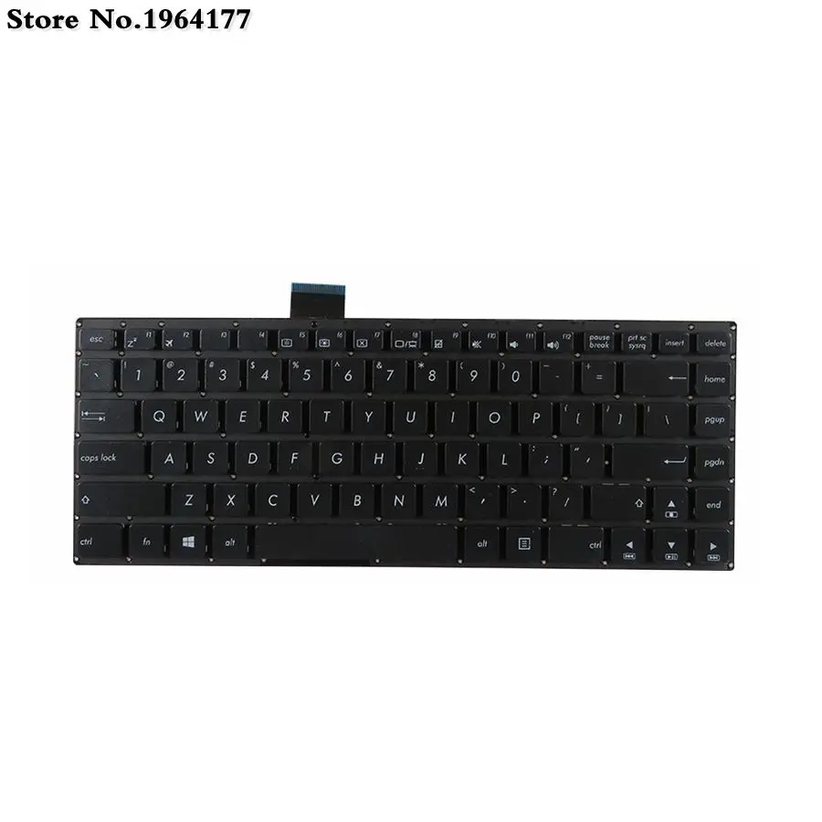 US клавиатура для ноутбука ASUS E402N E402 E402SA E402MA E402M E402S E403SA черный с рамкой английская клавиатура для ноутбука черный