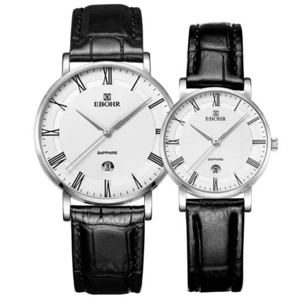 

EBOHR Yibo simple belt quartz watch ladies men's watch calendar 50400430