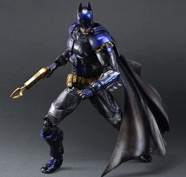 

Play Arts Kai Bat Man Bat-man Figure Bruce Wayne Boy Wonder Blue Edition 27cm Play Art PVC Action Figure Doll Toys Kids Gift