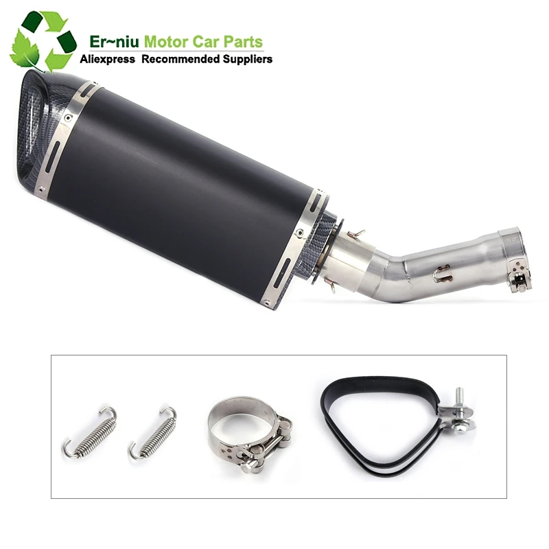 

Motorcycle Full Exhaust Muffler System Link Contact Middle Pipe Link Pipe with DB KILLER Slip-On for Yamaha FZ800 FZ8 2011-2013