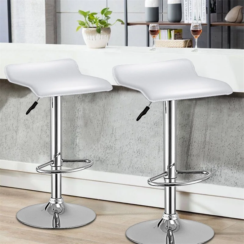 Us 75 26 45 Off Set Of 2 Swivel Bar Stools Backless Dining Chair Height Adjule Pu Leather Chairs Hw55498 In From Furniture On Us 75 26 45 Off Set Of 2 Swivel Bar Stools Backless Dining Chair Height Adjule Pu Leather Chairs Hw55498 In From Furniture On