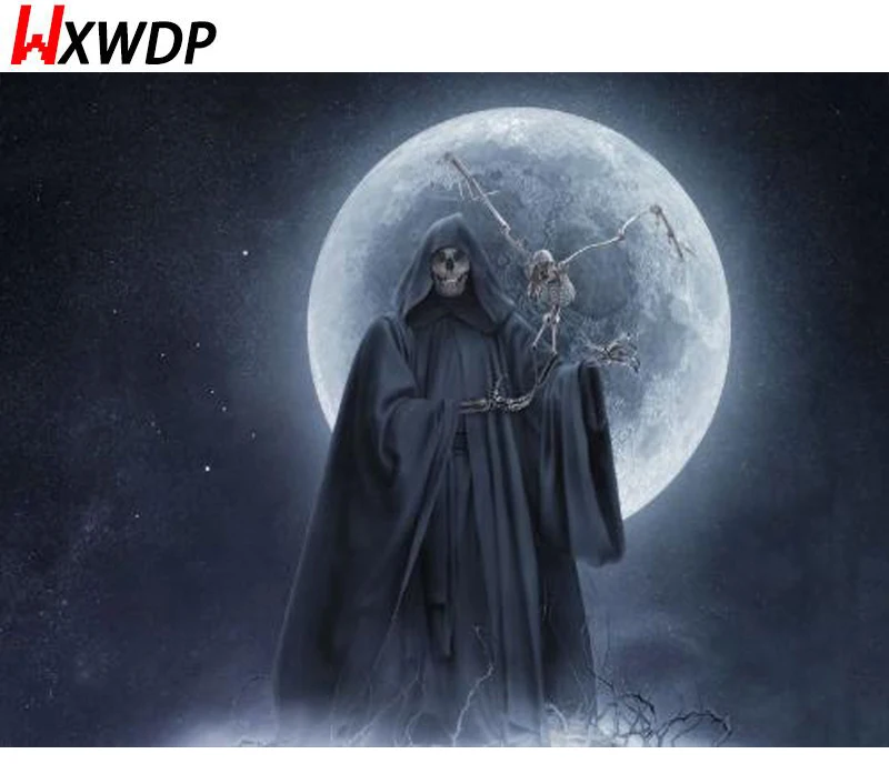 Grim reaper square rhinestone diamond embroidery 3d diy diamond Grim reaper square rhinestone diamond embroidery 3d diy diamond