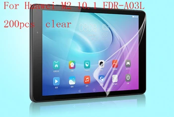 

Transparent Tablet LCD film Screen Protector for Huawei M2 10.1 FDR-A03L 9H Anti-scratch without retail packing 200pcs/lot