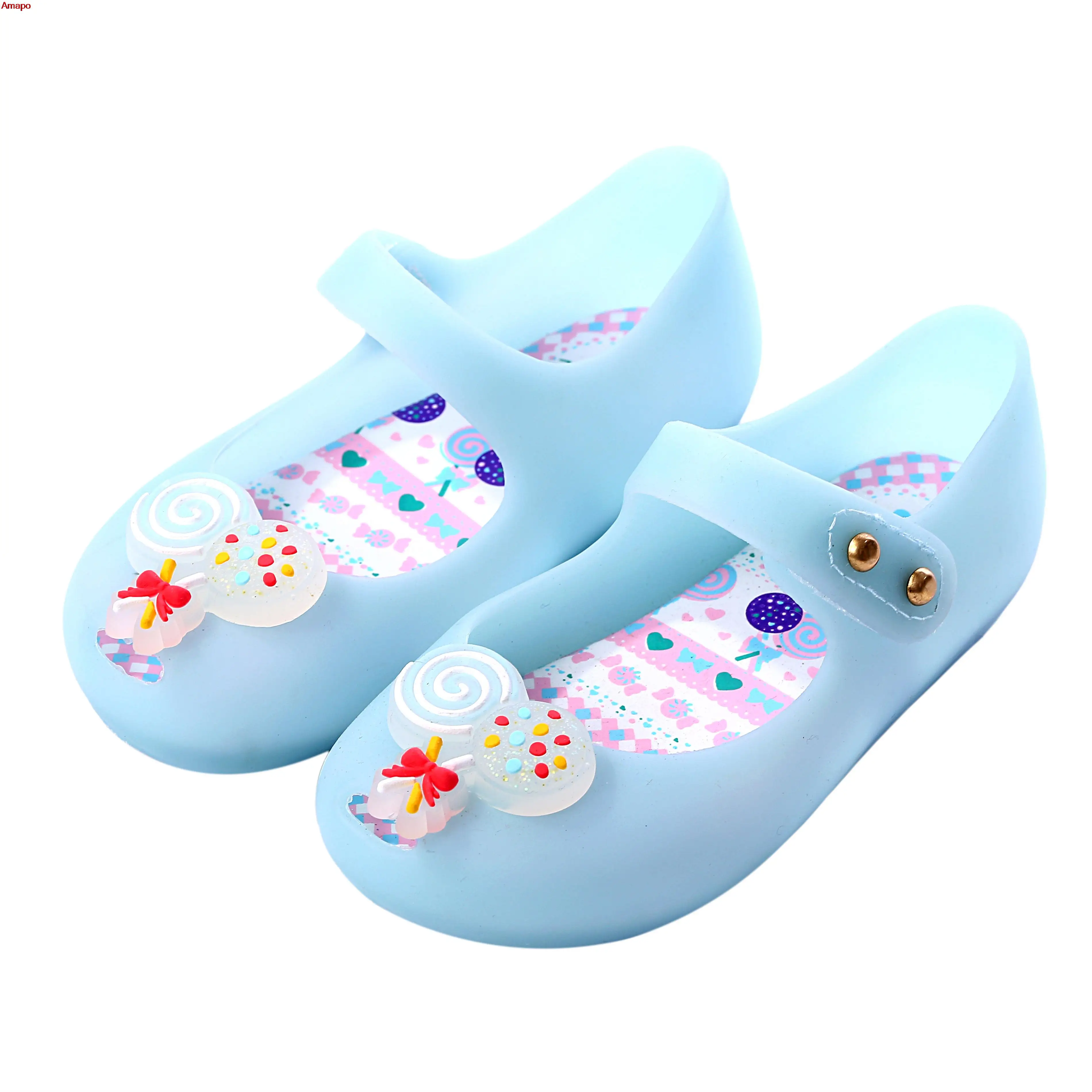

Melissa New Style Girls Sandals Mini Candy Cute Style Baby Shoes Jelly Soft Insole Pvc Shoe Sugar Modle
